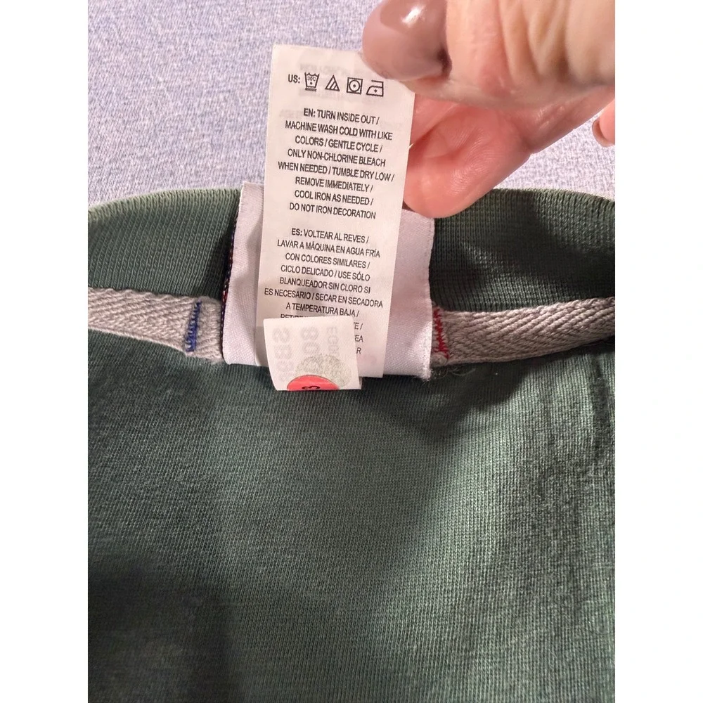 Champion Reverse Weave Sweatshirt Mens Medium Green Double Pocket Pullover